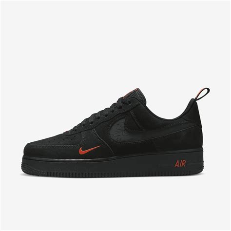 nike air force 1 07 lv8 black and red